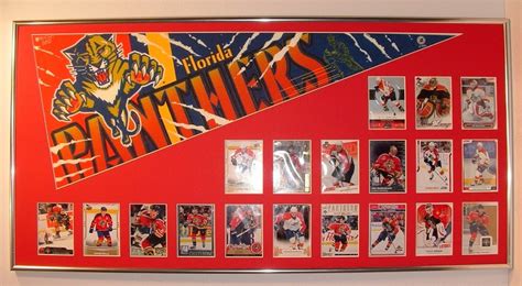 Florida Panthers Hockey Pennant & Cards Retrospective...custom Framed - Etsy