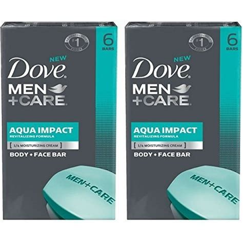 Dove Bar Soap, Men+care, Aqua Impact, 4 Oz Bars, 6 Bars Per Pack (Pack of 2)... - Walmart.com ...