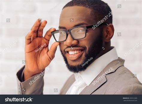 Handsome Afro American Man Classic Suit Stock Photo 393512389 ...