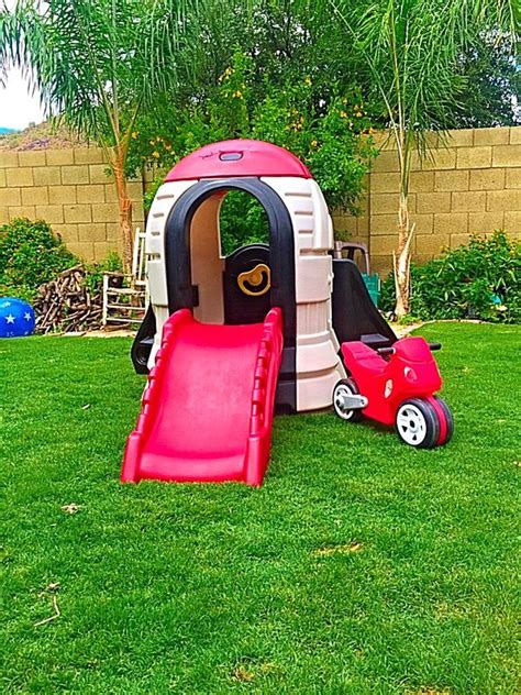 Little Tikes Rocket Ship Playhouse With Slide & Step2 Motorcycle Playset for Sale in Glendale ...