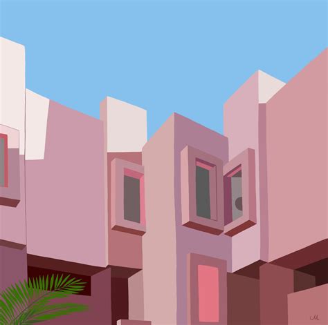 Ricardo Bofill/ La Muralla Roja Ricardo Bofill, Bar Chart, Illustration, Drawings, Bar Graphs ...