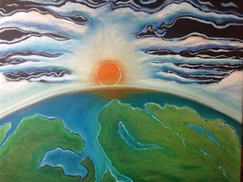 Heaven and Earth Oil Painting Original Hand Painted | Etsy