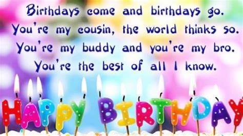 Happy Birthday Cousin Quotes - YouTube