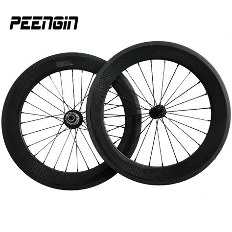 20'' carbon bicycle wheels 20 inch cheap bmx bicycles folding rim 406 wheelset V Brake ceramic ...