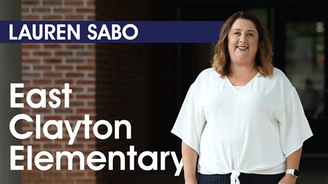 Lauren Sabo | East Clayton Elementary Welcomes New Principal - YouTube