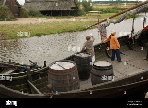 Nordic Danish viking ship Stock Photo - Alamy