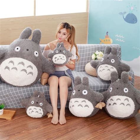 Totoro Plush Tuffed Animal Gray 22-70 Cm - Studio Ghibli Merch Store