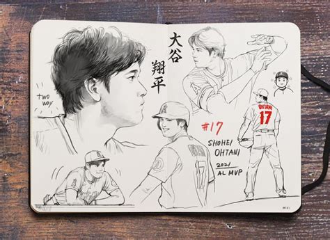 shohei ohtani / drawing by miki | Comic style art, Character design sketches, Art appreciation