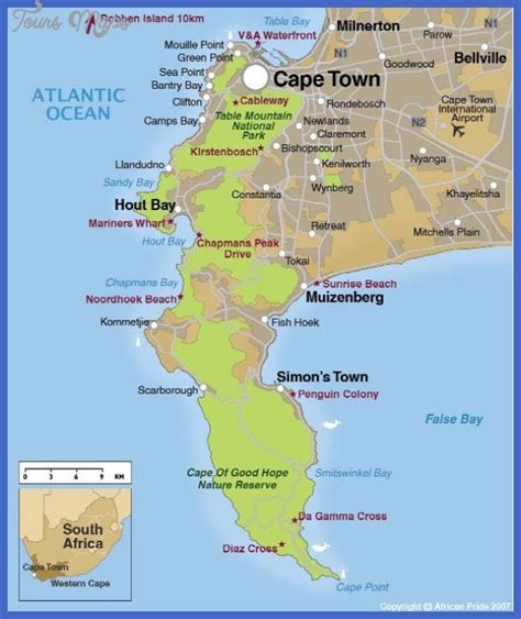 Cape Town Map : Where is Cape Point on map Cape Town - Plan and ...