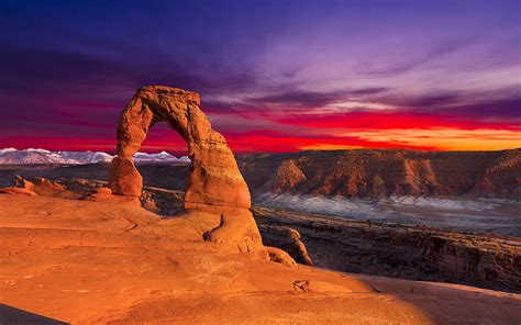 HD wallpaper: Arches National Park In Utah Usa Landscape Of Stone ...