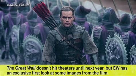 Matt Damon The Great Wall First Look: 5 images from the monster movie | EW.com