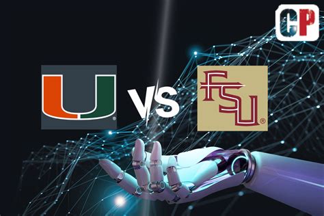 Miami Hurricanes at Florida State Seminoles AI NCAA Prediction 111123