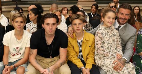 Beckham Family at Victoria Beckham Spring 2020 Fashion Show | POPSUGAR Celebrity