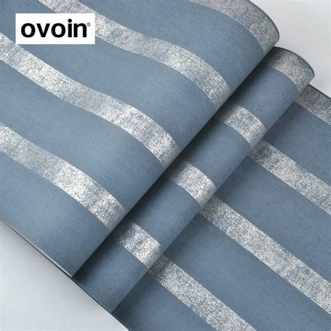 Modern Navy Blue Silver Striped wallpaper Patterns Designs Retro ...