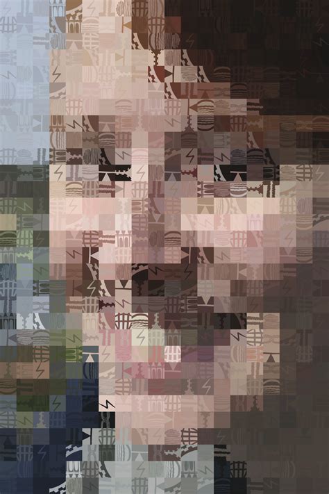 Pixelated Portrait by Emily Fisher at Coroflot.com