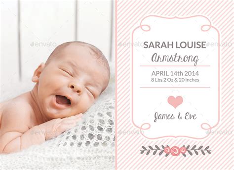 Birth Announcement Templates