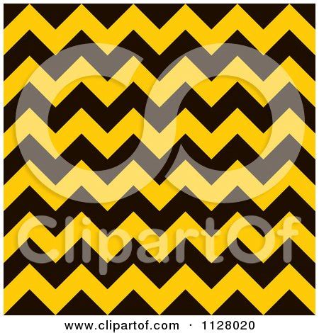 Clipart Of A Yellow And Black Chevron Warning Stripes Background - Royalty Free Vector ...