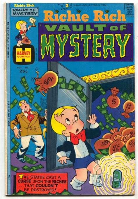 Richie Rich Vault of Mystery #1 1974- Harvey VG+: (1974) Comic | DTA ...