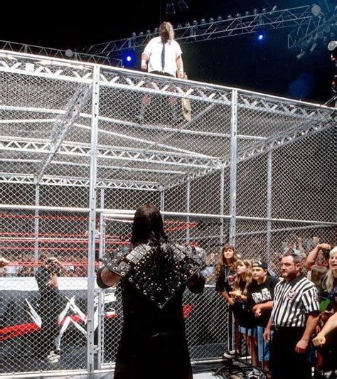 When you knew it was on...Mankind vs Undertaker Hell in a cell match ...