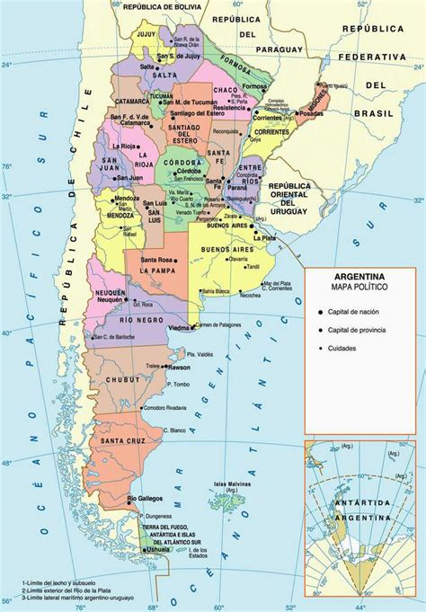 Large detailed administrative map of Argentina with cities. Argentina ...