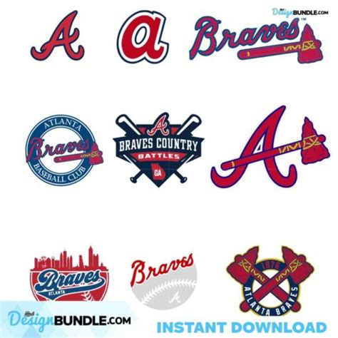 Atlanta Braves Logo Bundle File Svg, Sport Svg, Sport Logo Svg ...