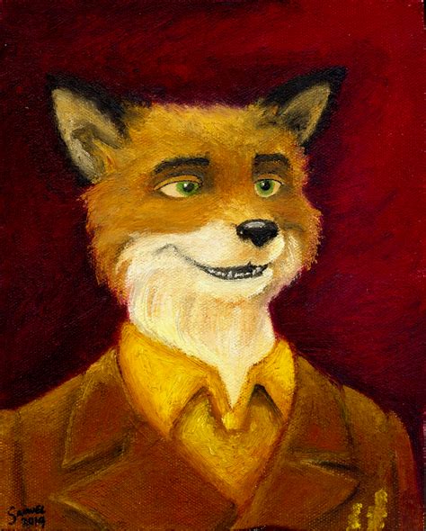 Mr. Fox - Oil Painting by wolfjedisamuel on DeviantArt