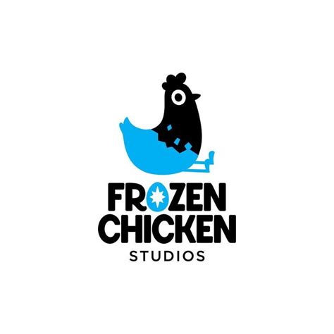 Alexa Erkaeva on Instagram: “Logo for Frozen Chicken, a game studio that creates fun casual ...