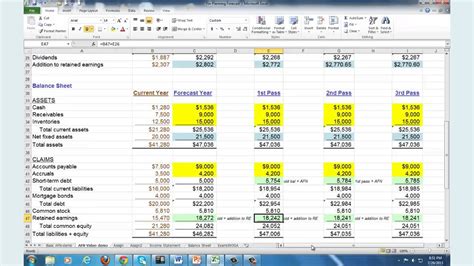 Financial Planning Excel Sheet — excelxo.com