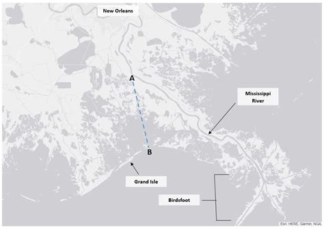 Birdsfoot Map - Restore the Mississippi River Delta