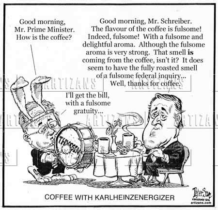 Artizans - Image Information: Brian Mulroney has coffee with Karlheinz ...