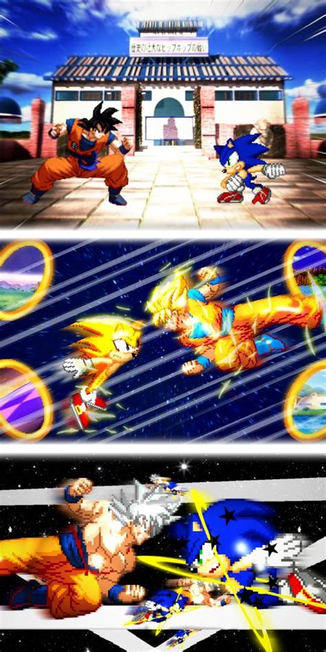 Archie Sonic Vs Goku Sprite Art Compilation by Turles3445 on DeviantArt