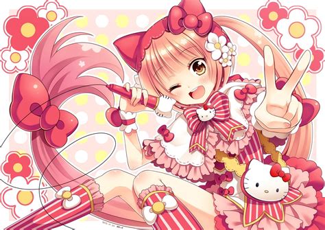 Free download | HD wallpaper: vocaloid hello kitty nekomura iroha ...