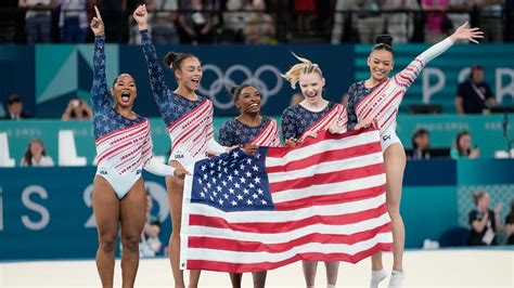 Simone Biles, Jordan Chiles and US women's gymnastics win gold at Paris ...