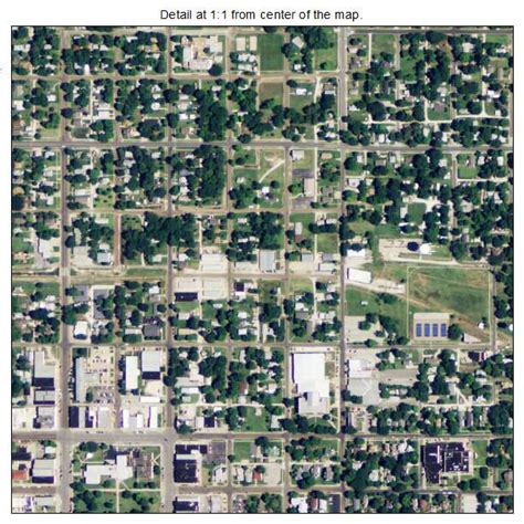 Aerial Photography Map of Iola, KS Kansas