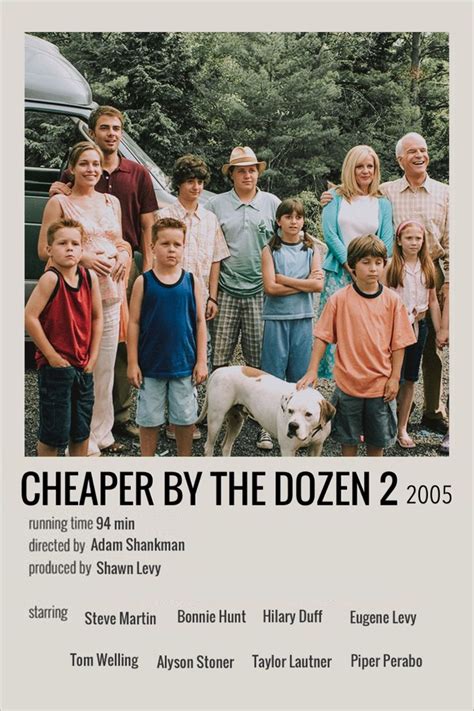 cheaper by the dozen 2 alt movie poster | Indie movie posters, Film posters vintage, Iconic ...