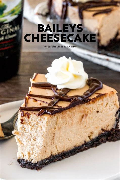 Baileys Cheesecake Recipe | YellowBlissRoad.com