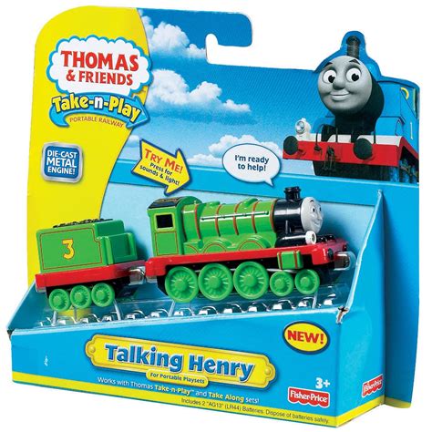 Fisher Price Thomas and Friends Large 'Talking Henry' Toy Train Engine ...