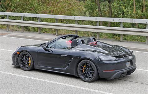 2019 Porsche Boxster Spyder Prototype Shows Production Design, Manual ...