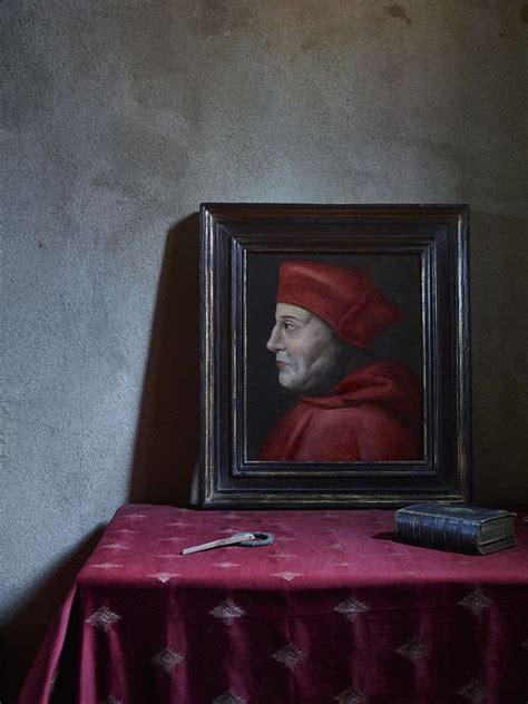 This late-sixteenth century portrait depicts Cardinal Wolsey, one of ...