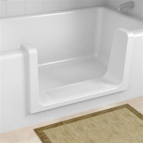 DIY CleanCut Ultra-Low™ Step-in Shower Kit (White) $495 CAD