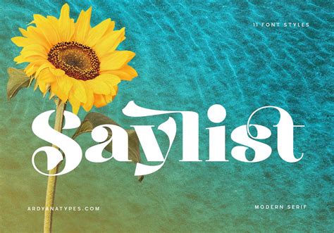 Saylist Font - Free Font