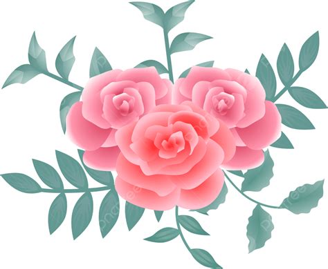 Pink Flower Bouquet Vector PNG Images, Pink Flower Bouquet In Vector Drawing, Pink Flower ...