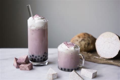 Taro Milk Tea Recipe w/ Tapioca Pearls (Boba) - Hungry Huy