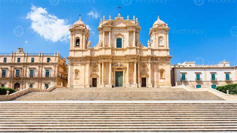 front view of Noto Cathedral in Sicily 11692206 Stock Photo at Vecteezy