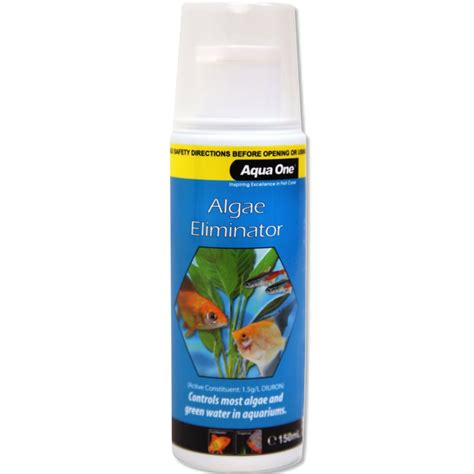 Aqua One Aquarium Fish Tank Algae Eliminator 150ml Treatment Algae ...