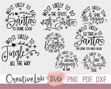 Christmas Svg Bundle Funny Christmas Svg Family Christmas - Etsy