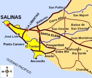 Mapa Salinas Ecuador