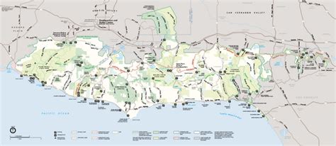 Santa Monica Mountains National Recreation Area Map - Santa Monica ...