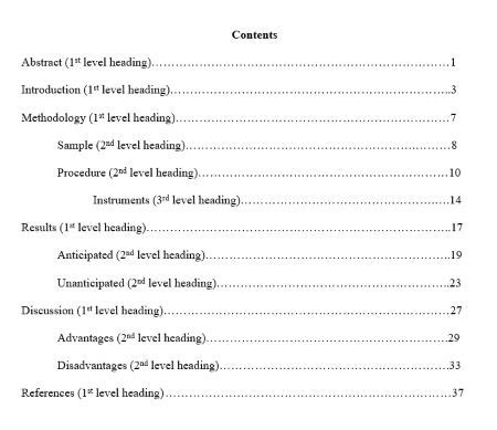 Table of Contents | Definition, Format & Examples - Lesson | Study.com