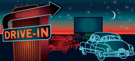 Drive In Movie Clip Art, Vector Images & Illustrations - iStock